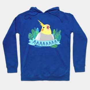 screaming cockatiel doodle Hoodie